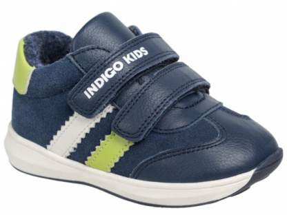 50-135C Син 22-1,23-1,24-2,25-2,26-2 Indigo kids П/ботинки Актив.отдых Кроссовки Нат.кожа, Текстиль, ТЭП В/О Муж