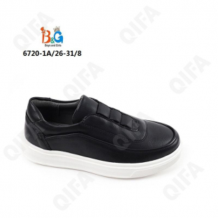 RC51_6720-1A Чёр 26-1,27-1,28-2,29-2,30-1,31-1 Boys and Girls П/ботинки Школа Слипоны Иск.мат, Иск.кожа, ЭВА (EVA-Этиленвинилацетат) В/О Муж