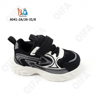 RC51_6041-2A Чёр 26-1,27-1,28-2,29-2,30-1,31-1 Boys and Girls П/ботинки Актив.отдых Кроссовки Иск.мат, Текстиль, ЭВА (EVA-Этиленвинилацетат) В/О Муж