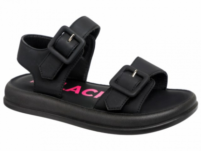 222-003B2 Чёр 33-2,34-2,35-2,36-3,37-3 Indigo kids Туфли Повсед Сандалии Иск.мат, Иск.кожа, ПУ Лето жен