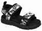 222-061C Чёрный / белый 27-2,28-2,29-2,30-2,31-2 Indigo kids Туфли Повсед Сандалии Текстиль, Текстиль, ЭВА Лето жен