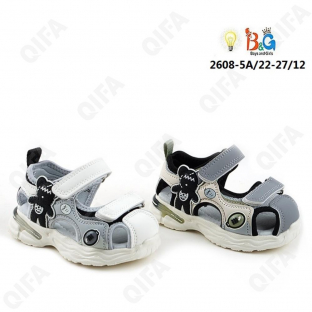 RC51_W2608-5A Микс 22-2,23-2,24-2,25-2,26-2,27-2 Boys and Girls П/ботинки Повсед Сандалеты Иск.мат, Текстиль, ЭВА (EVA-Этиленвинилацетат) Лето Муж