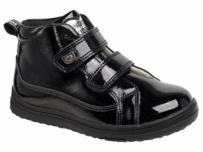 50-435D Чёр 27-2,28-2,29-2,30-2,31-2 Indigo kids Ботинки Повсед Дерби Нат.кожа, Байка/Флис, ТЭП В/О жен