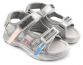 22-279B/12 Сереб 31-2,32-2,33-2,34-2,35-2,36-2 Indigo kids Туфли Актив.отдых Сандалии Иск.мат, Текстиль, ПУ Лето жен