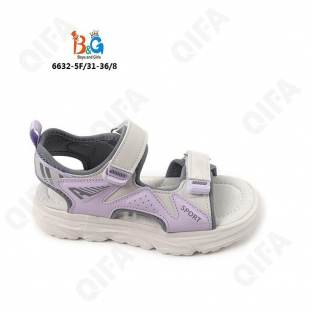 RC51_6632-5F Фиол 31-1,32-1,33-2,34-2,35-1,36-1 Boys and Girls Туфли Актив.отдых Сандалии Иск.мат, Текстиль, ЭВА (EVA-Этиленвинилацетат) Лето жен