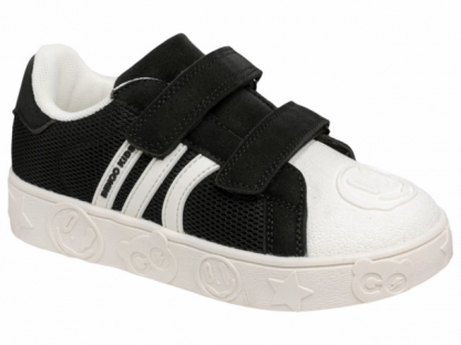 40-5025G Чёрный / белый 31-2,32-2,33-2,34-2,35-2 Indigo kids П/ботинки Актив.отдых Полукеды Иск.мат, Текстиль, ТЭП В/О Муж