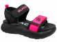 233-500C Чёрный / фуксия 35-2,36-2,37-2,38-2,39-2 Indigo kids Туфли Повсед Сандалии Текстиль, Текстиль, ПУ Лето жен