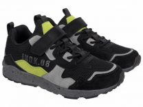 92-5050B Чёр 33-2,34-2,35-2,36-2,37-2 Indigo kids П/ботинки Актив.отдых Кроссовки Иск.мат, Текстиль, ЭВА / ТЭП В/О Муж