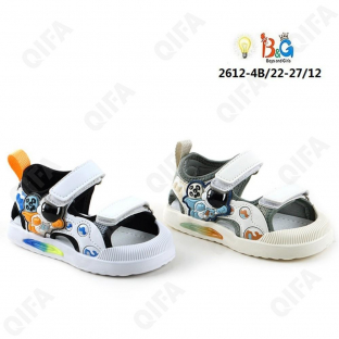 RC51_W2612-4B Микс 22-2,23-2,24-2,25-2,26-2,27-2 Boys and Girls Туфли Актив.отдых Сандалеты Иск.мат, Текстиль, ЭВА (EVA-Этиленвинилацетат) Лето Муж