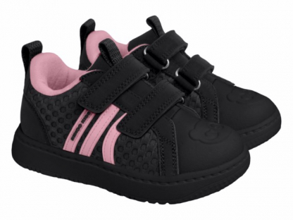 40-2030X Чёрный / розовый 27-2,28-2,29-2,30-2,31-2,32-2 Indigo kids П/ботинки Актив.отдых Кроссовки Иск.мат, Текстиль, ЭВА В/О жен