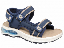 22-580B Синий / бежевый 28-2,29-2,30-2,31-2,32-2,33-2 Indigo kids Туфли Актив.отдых Сандалии Иск.мат, Текстиль, Полиуретан / ТЭП Лето Муж