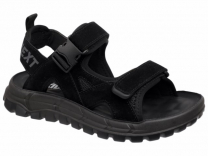 22-645D Чёр 33-2,34-2,35-2,36-2,37-2 Indigo kids Туфли Актив.отдых Сандалии Иск.мат, Текстиль, ПУ Лето Муж