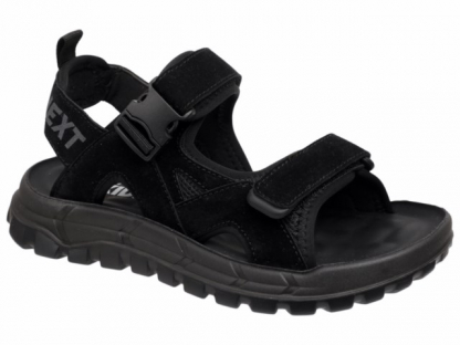 22-645D Чёр 33-2,34-2,35-2,36-2,37-2 Indigo kids Туфли Актив.отдых Сандалии Иск.мат, Текстиль, ПУ Лето Муж