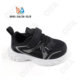RC51_6041-1A Чёр 26-1,27-1,28-2,29-2,30-1,31-1 Boys and Girls П/ботинки Актив.отдых Кроссовки Иск.мат, Текстиль, ЭВА (EVA-Этиленвинилацетат) В/О Муж