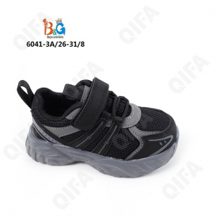 RC51_6041-3A Чёр 26-1,27-1,28-2,29-2,30-1,31-1 Boys and Girls П/ботинки Актив.отдых Кроссовки Иск.мат, Текстиль, ЭВА (EVA-Этиленвинилацетат) В/О Муж