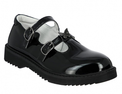 LTH_25-15_black 30-1,31-1,32-1,33-1,34-1,35-1 Kedberry Туфли Школа Mary Jane Иск.мат, Кожподклад, ТЭП Лето жен
