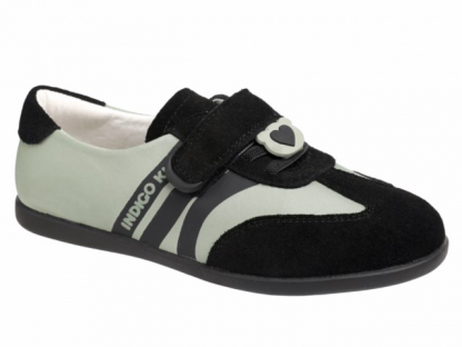 31-0470C Оливковый / черный 31-2,32-2,33-2,34-2,35-2 Indigo kids П/ботинки Повсед Кроссовки Нат.кожа, Текстиль, ТЭП В/О жен