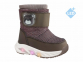 62-1070E Кофе / розовый 26-2,27-2,28-2,29-2,30-2,31-2 Indigo kids П/сапоги Повсед Дутики Иск.мат, Нат.шерсть, ЭВА / ТЭП Зима жен