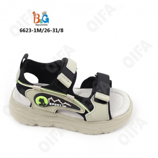 RC51_6623-1M Салат 26-1,27-1,28-2,29-2,30-1,31-1 Boys and Girls Туфли Актив.отдых Сандалии Иск.мат, Текстиль, ЭВА (EVA-Этиленвинилацетат) Лето Муж