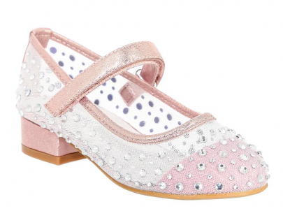 SHJ_2342-3_pink 24-1,25-1,26-1,27-1,28-1,29-1,30-1,31-1 Kedberry Туфли Празд Mary Jane Иск.мат, Кожподклад, Резина Лето жен
