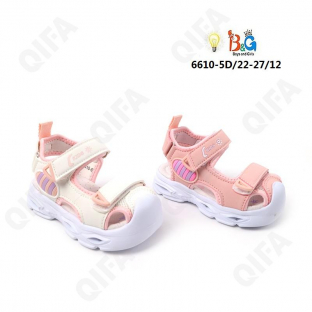 RC51_6610-5D Микс 22-2,23-2,24-2,25-2,26-2,27-2 Boys and Girls Туфли Актив.отдых Сандалеты Иск.мат, Текстиль, ЭВА (EVA-Этиленвинилацетат) Лето жен