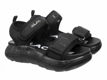 233-500E Чёр 35-2,36-2,37-2,38-2,39-2 Indigo kids Туфли Повсед Сандалии Текстиль, Текстиль, ПУ Лето жен