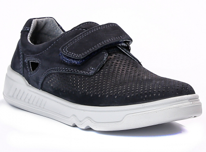 AJE_2030-65_navy 32-1,33-1,34-1,35-1,36-1,37-1 Kenka П/ботинки Школа Дерби Нат.кожа, Кожподклад, ПУ Лето Муж