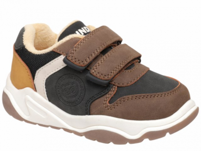 40-444C Чёрный / кофейный 25-2,26-2,27-2,28-2,29-2 Indigo kids П/ботинки Актив.отдых Кроссовки Иск.мат, Текстиль, ТЭП В/О Муж