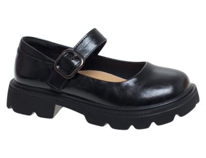 R600514435BK Чёр 32-1,33-1,34-2,35-2,36-1,37-1 Сказка Туфли Школа Mary Jane Иск.мат, Иск.кожа Лето жен