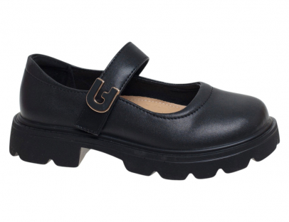R600514436BK Чёр 32-1,33-1,34-2,35-2,36-1,37-1 Сказка Туфли Школа Mary Jane Иск.мат, Иск.кожа Лето жен