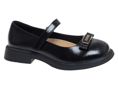 R818214417BK Чёр 32-1,33-1,34-2,35-2,36-1,37-1 Сказка Туфли Школа Mary Jane Иск.мат, Иск.кожа Лето жен