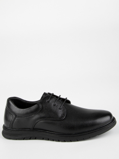 24985 Чёр 39-1,40-1,41-1,42-1,43-1 Kapika П/ботинки Школа Дерби Нат.кожа, Кожподклад, Резина В/О Муж
