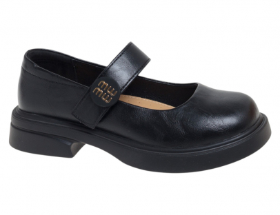 R001014378BK Чёр 32-1,33-1,34-2,35-2,36-1,37-1 Сказка Туфли Школа Mary Jane Иск.мат, Иск.кожа Лето жен