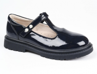 AL 30357 Син 32-1,33-1,34-1,35-1,36-1,37-1 Antilopa Туфли Школа T-STRAP Иск.мат, Кожподклад Лето жен