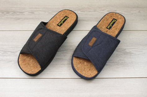 SDR-15M 2 цвета в коробе/BLACK/NAVY 41-4,42-4,43-4,44-4,45-4,46-4 Dream Feet Туфли Дом Тапочки Текстиль, Текстиль, ТПР 100% Лето Муж