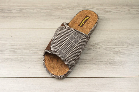 SDR-09M BROWN 1 цвет в коробе/BROWN 41-3,42-6,43-6,44-3,45-3,46-3 Dream Feet Туфли Дом Тапочки Текстиль, Текстиль, ТПР 100% Лето Муж