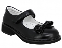 TWV_592-243_black_K 28-1,29-1,30-2,31-2,32-2 Kedberry Туфли Школа Mary Jane Иск.мат, Кожподклад, ПУ Лето жен