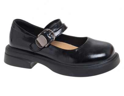 R001014375BK Чёр 32-1,33-1,34-2,35-2,36-1,37-1 Сказка Туфли Школа Mary Jane Иск.мат, Иск.кожа Лето жен