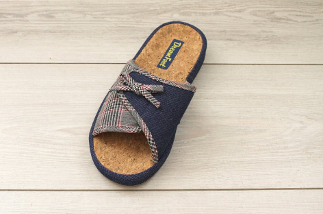 SDR-04W NAVY 1 цвет в коробе/NAVY 36-3,37-3,38-6,39-6,40-3,41-3 Dream Feet Туфли Дом Тапочки Текстиль, Текстиль, ТПР 100% Лето жен
