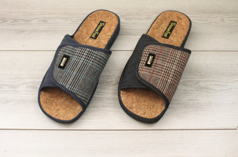 SDR-11M 2 цвета в коробе/NAVY/BLACK 41-4,42-4,43-4,44-4,45-4,46-4 Dream Feet Туфли Дом Тапочки Текстиль, Текстиль, ТПР 100% Лето Муж
