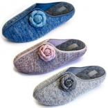 HL2661 микс розовый,синий,серый 36-3,37-3,38-6,39-6,40-3,41-3 Tingo Туфли Дом Тапочки Текстиль, Текстиль, ТЭП Лето жен