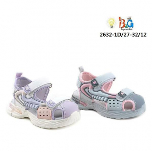2632-1D Многоцветный 27-2,28-2,29-2,30-2,31-2,32-2 Boys and Girls Туфли Актив.отдых Сандалеты Иск.мат, Текстиль, EVA Лето жен