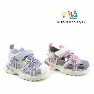2632-2D Многоцветный 27-2,28-2,29-2,30-2,31-2,32-2 Boys and Girls Туфли Актив.отдых Сандалеты Иск.мат, Текстиль, EVA Лето жен