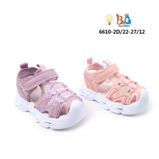 6610-2D Многоцветный 22-2,23-2,24-2,25-2,26-2,27-2 Boys and Girls Туфли Актив.отдых Сандалеты Иск.мат, Текстиль, EVA Лето жен