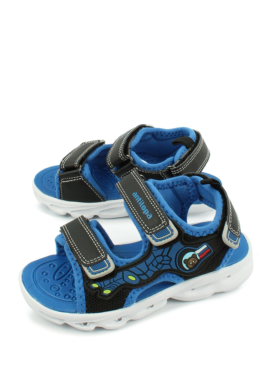 AL 13791 Син 22-1,23-1,24-1,25-1,26-1,27-1 Antilopa Туфли Актив.отдых Сандалии Иск.мат, Текстиль, полим.мат Лето Муж