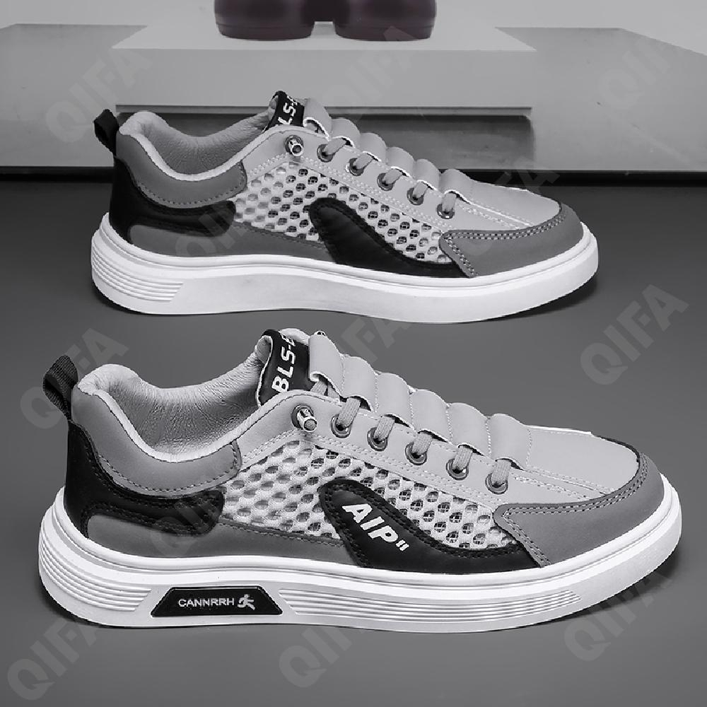 CC4114_XZ3006-3 Сер 40-1,41-2,42-3,43-2,44-2 ELANHUO П/ботинки Актив.отдых Кроссовки Иск.мат, Без подклада, ПВХ (PVC-Поливинилхлорид) Лето Муж