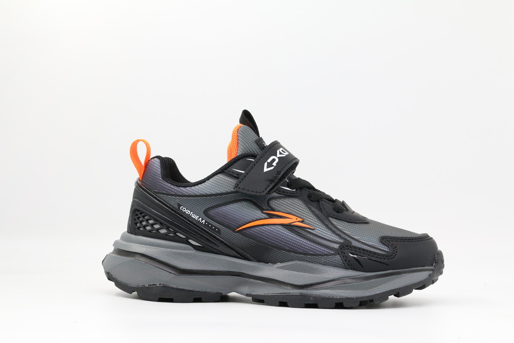 731197с-3 черный-серый 33-1,34-1,35-1,36-1,37-1 Kapika П/ботинки Актив.отдых Кроссовки Иск.мат, Текстиль В/О Муж