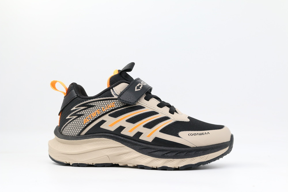 731200с-2 черный-бежевый 33-1,34-1,35-1,36-1,37-1 Kapika П/ботинки Актив.отдых Кроссовки Softshell, Текстиль В/О Муж