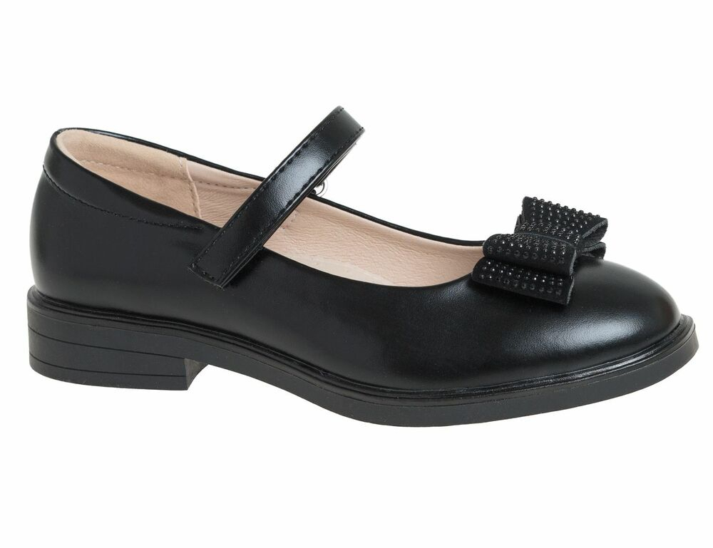 R856104555BK Чёр 31-1,32-1,33-1,34-1,35-1,36-1,37-1,37,5-1 Сказка Туфли Школа Mary Jane Иск.мат, Кожподклад Лето жен