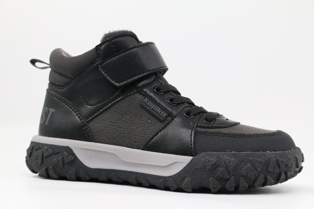 52637ук-1 Чёр 28-1,29-1,30-1,31-1,32-1 Kapika Ботинки Повсед Оксфорд Иск.мат, Байка/Флис В/О Муж